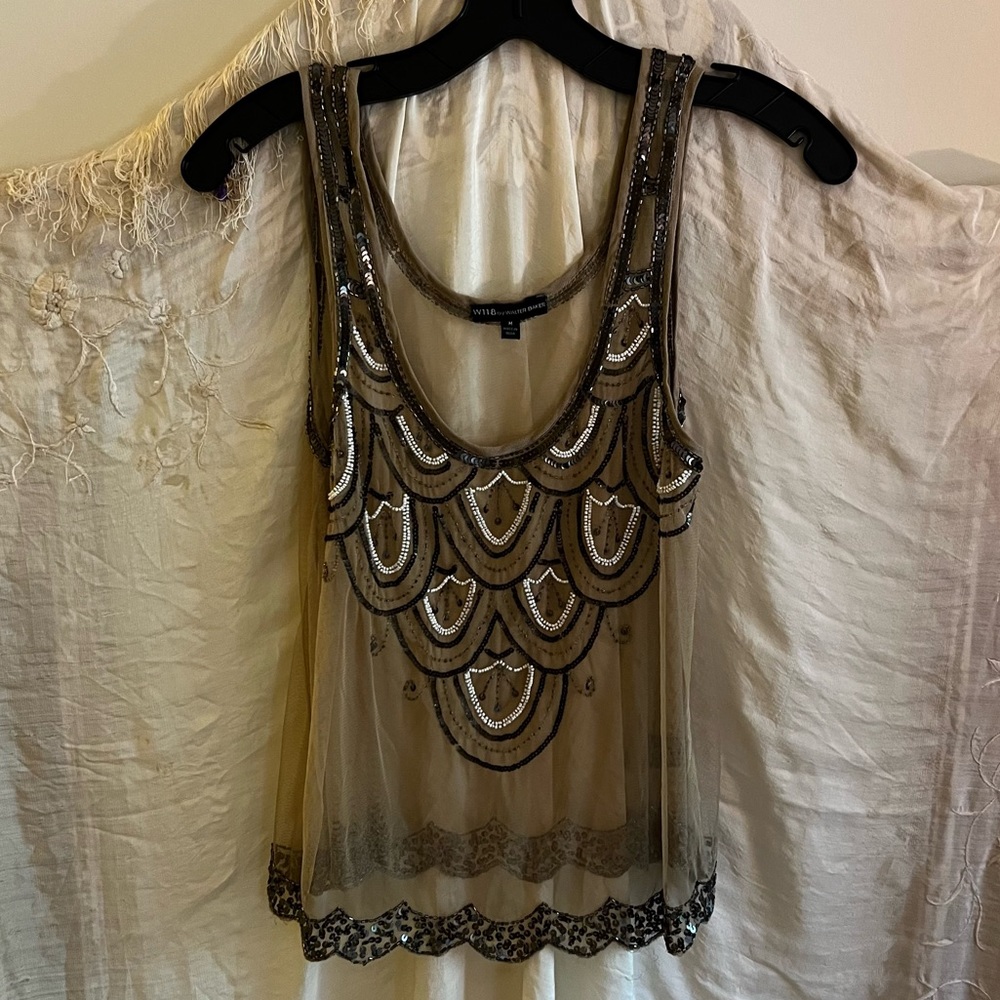 Sexy sequin top, size M- W118 by Walker Baker. Good condition!